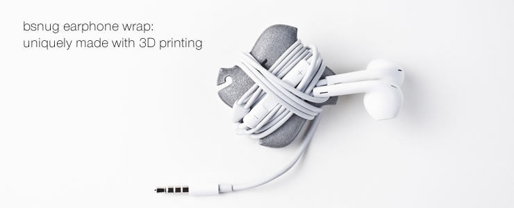 bsnug 3D printed headphone cord wrap